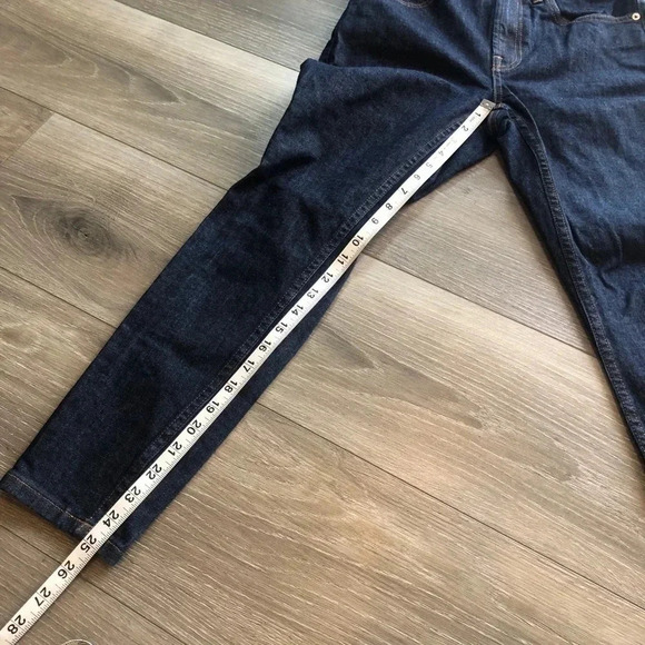 Everlane Dark Wash Denim High Rise Skinny Ankle Size 26 - Picture 4 of 11